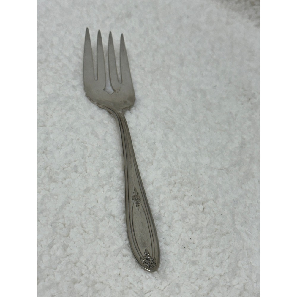 Carlton Large Serving Fork Silver-Plated Vintage